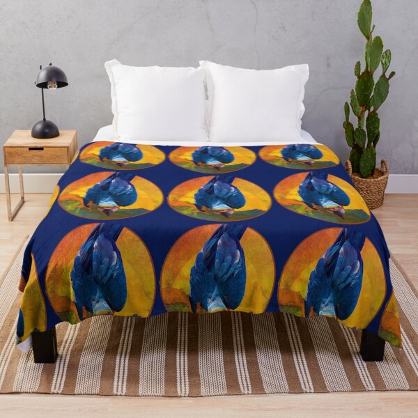 Item preview, Colorful Blue Tropical Macaw Bird designed and sold by tamdevo1.