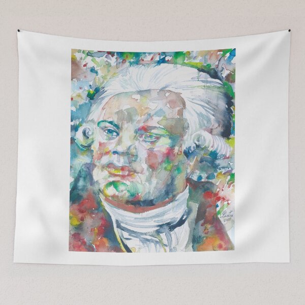 Item preview, GEORGES DANTON watercolor portrait designed and sold by lautir.