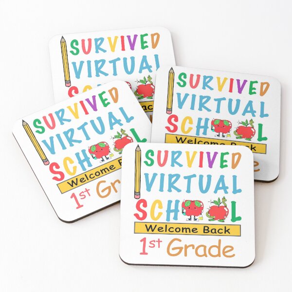 Item preview, i survived virtual school funny 1st grade teacher back to school 2021 i survived virtual teaching designed and sold by GoodyLeo.