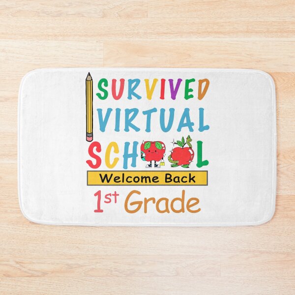 Item preview, i survived virtual school funny 1st grade teacher back to school 2021 i survived virtual teaching designed and sold by GoodyLeo.