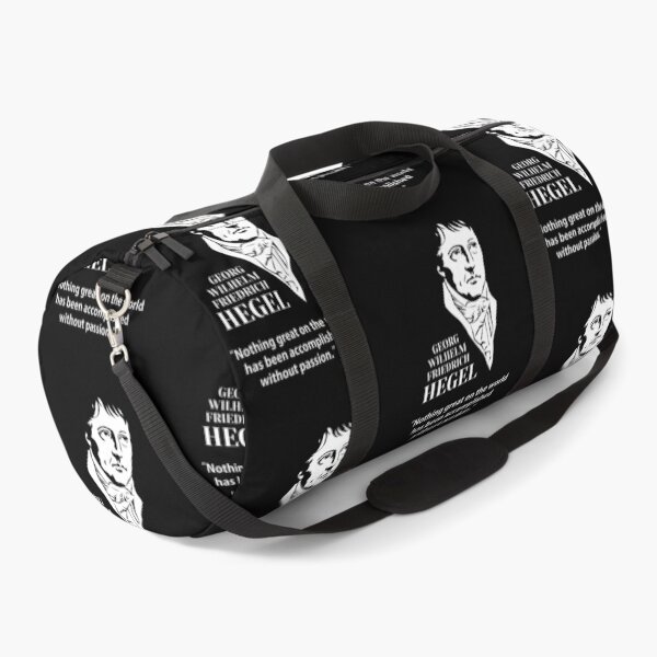 Item preview, Hegel, Georg Wilhelm Friedrich Hegel, philosopher, quotes, Nothing great on the world has been accomplished without passion.(small, black) designed and sold by challengecafe.