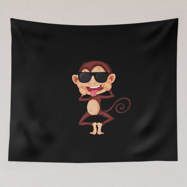 Item preview, Sweet monkey with black sunglasses designed and sold by Mariocii.