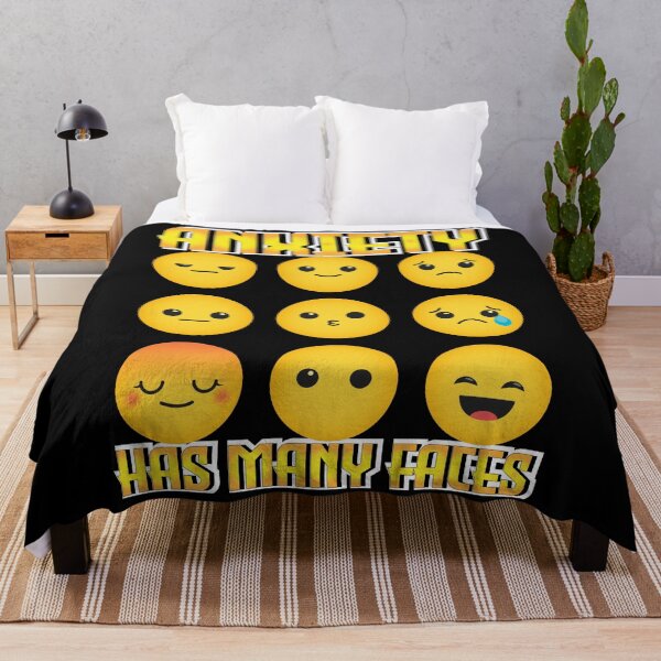 Item preview, Anxiety has many faces- mood swing anxiety quote designed and sold by Rajpramanik.