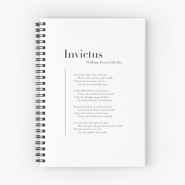 Item preview, Invictus by William Ernest Henley designed and sold by wisemagpie.