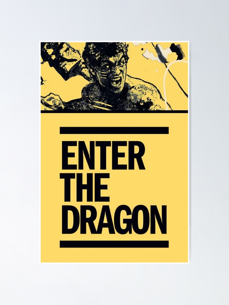 Enter The Dragon By Bruce Lee Wallpaper Poster For Sale By Sosko Redbubble