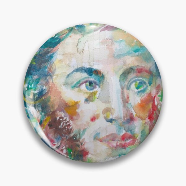 Item preview, ALEXANDER PUSHKIN watercolor portrait designed and sold by lautir.