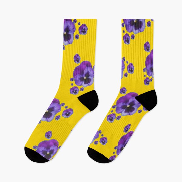 Item preview,  PURPLE SPRING PANSY FLOWER PATTERNS GOLD ABSTRACT ART designed and sold by sharlesart.