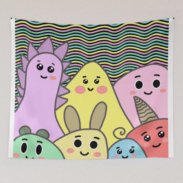 Item preview, cute colorful creatures designed and sold by g v.