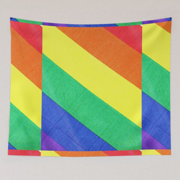 Item preview, Rainbow Pride Flag - Diagonal designed and sold by BarthasBasement.