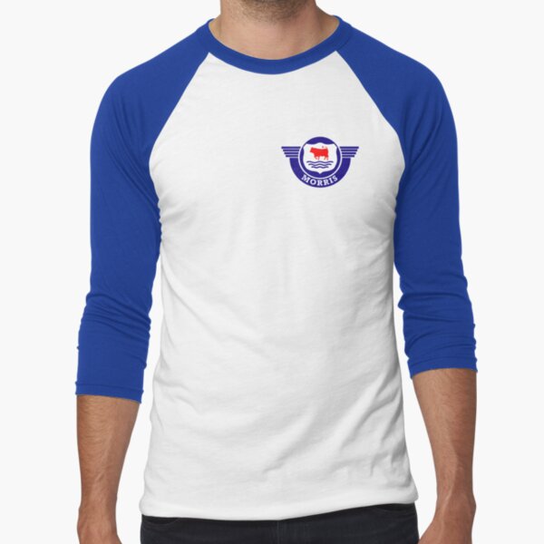 The Mighty Morris Cars Logo Baseball ¾ Sleeve T-Shirt