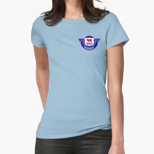 The Mighty Morris Cars Logo Fitted T-Shirt