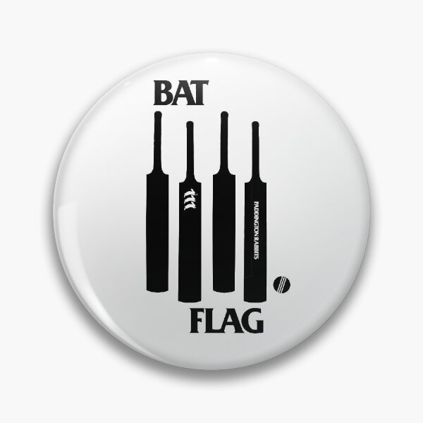 Item preview, Bat Flag Paddington Rabbits Hardcore Cricket Logo designed and sold by PadRabbits.