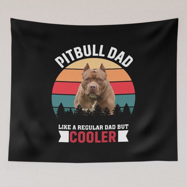 Item preview, PITBULL DAD LIKE A REGULAR DAD BUT COOLER VINTAGE designed and sold by Balll130.