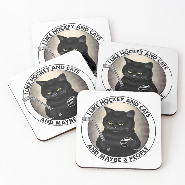 Item preview, I LIKE HOCKEY AND CATS AND MAYBE 3 PEOPLE designed and sold by Balll130.