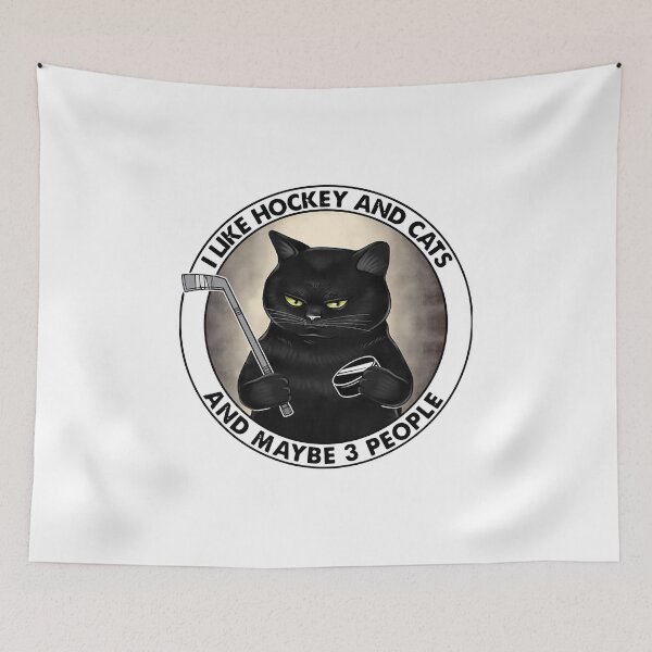 Item preview, I LIKE HOCKEY AND CATS AND MAYBE 3 PEOPLE designed and sold by Balll130.