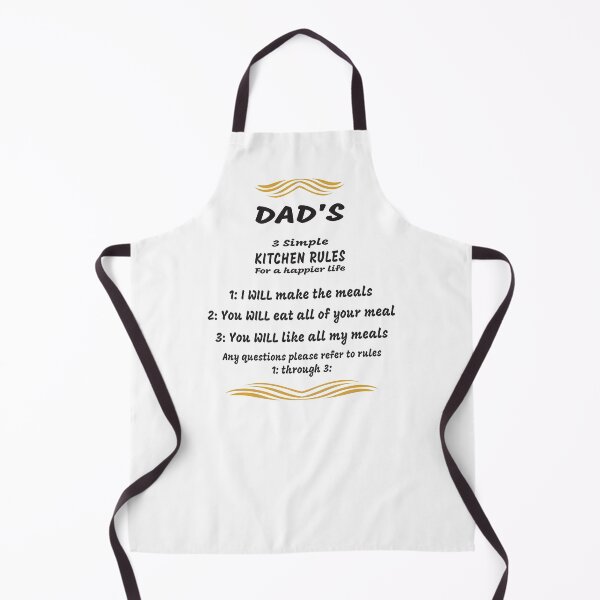 Item preview, DAD’S 3 SIMPLE KITCHEN RULES designed and sold by TJays.