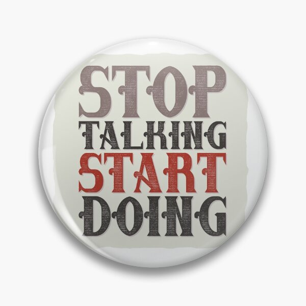 Item preview, motivational quote lettering stop talking start doing designed and sold by Sya Prints.