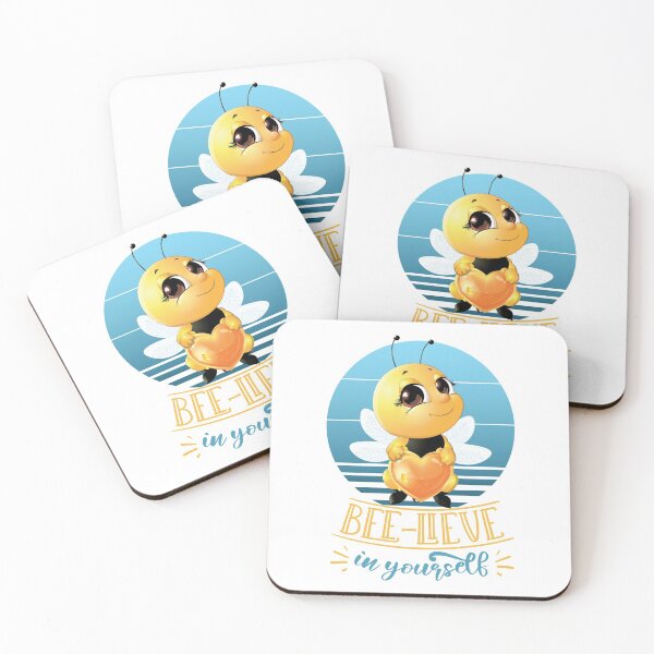 Item preview, Believe In Yourself - Just BEElieve | Bees pun designed and sold by Petra Becker.