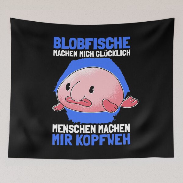 Artikelvorschau, Blobfische machen mich glücklich hässlicher Fisch entworfen und verkauft von madgrfx.