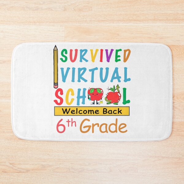 Item preview, i survived virtual school funny 6th grade teacher back to school 2021 i survived virtual teaching designed and sold by GoodyLeo.