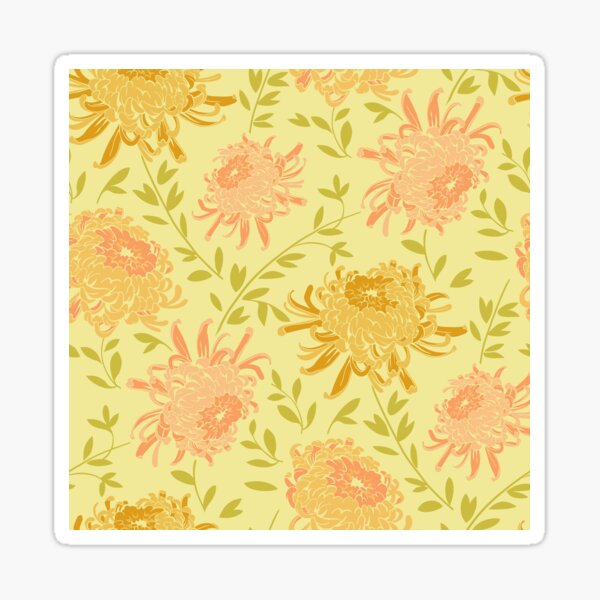 Chrysanthemum Yellow Sticker