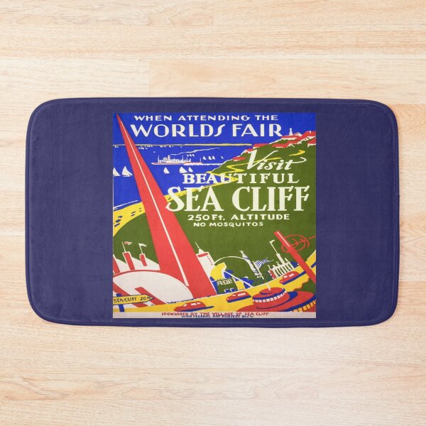 Item preview, Visit Sea Cliff Vintage Poster - Worlds Fair and Sea Cliff Restored Poster designed and sold by molamode.