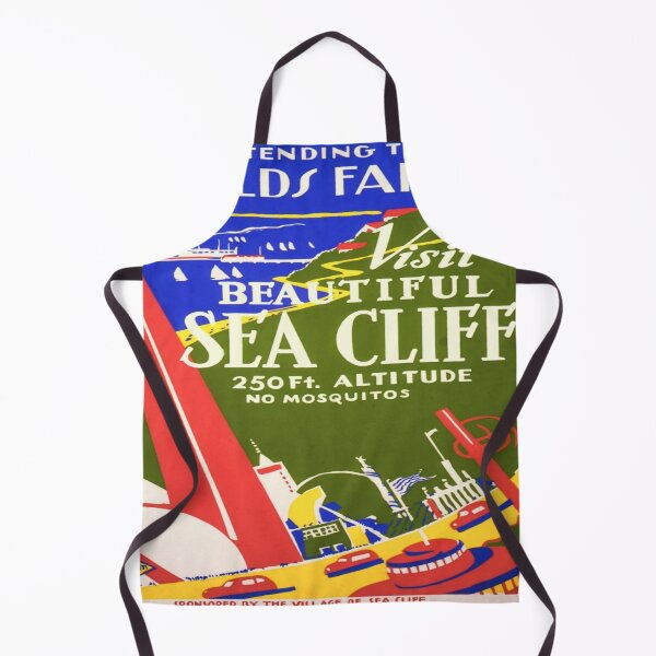 Item preview, Visit Sea Cliff Vintage Poster - Worlds Fair and Sea Cliff Restored Poster designed and sold by molamode.