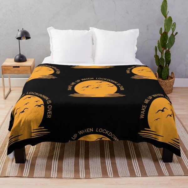 Item preview, Wake Me Up When Lockdown Is Over | Pandemic | Lockdown | Sunset | Birds designed and sold by itsokaybyme.