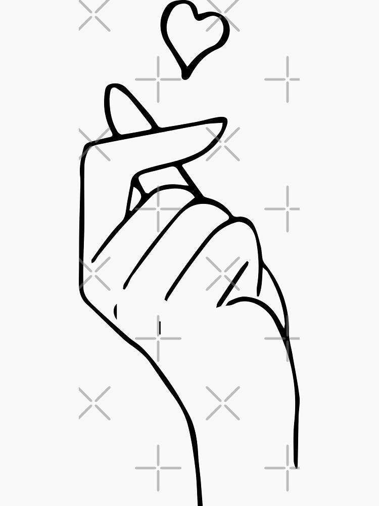 "Snap Finger Heart Love Sign" Sticker for Sale by YaliliArt Redbubble