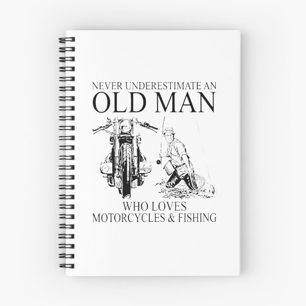 Item preview, OLD MAN WHO LOVES MOTORCYCLES AND FISHING designed and sold by Balll130.