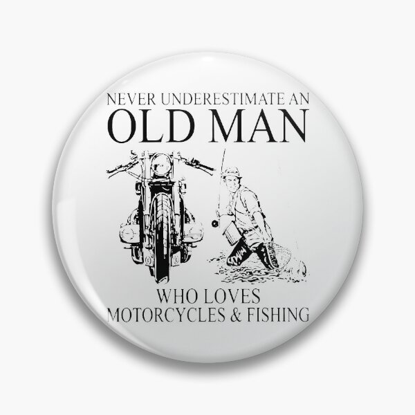Item preview, OLD MAN WHO LOVES MOTORCYCLES AND FISHING designed and sold by Balll130.