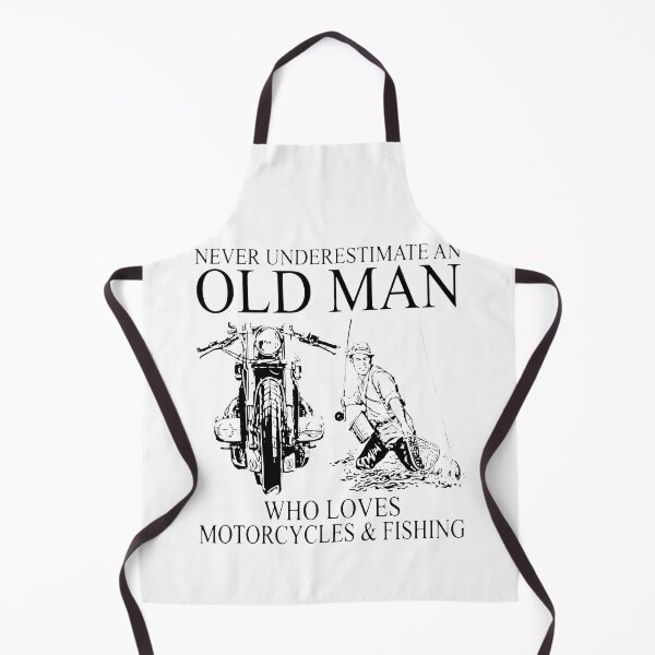 Item preview, OLD MAN WHO LOVES MOTORCYCLES AND FISHING designed and sold by Balll130.