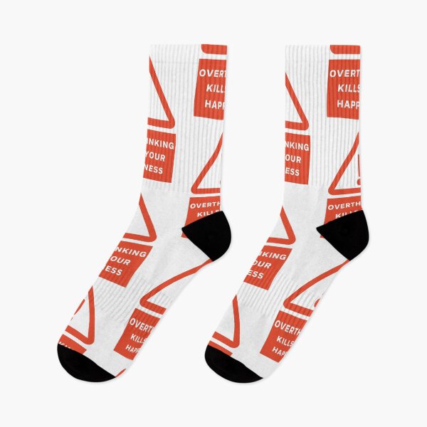 Item preview, Overthinking Kills Your Happiness | Overthinking | Warning | Red | Mental Health designed and sold by itsokaybyme.