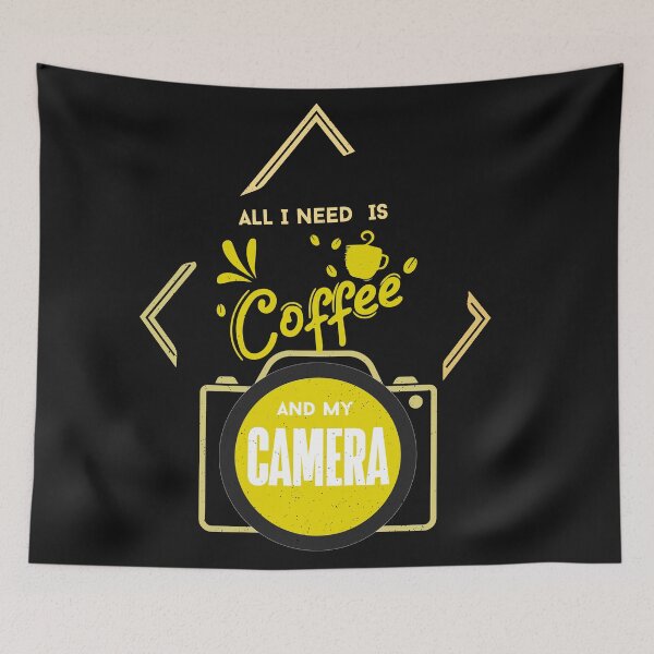 Item preview, All I need is coffee and my Camera t-shirt designed and sold by Artezia.