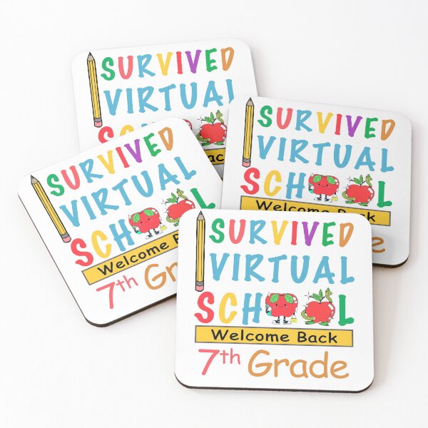 Item preview, i survived virtual school funny 7th grade teacher back to school 2021 i survived virtual teaching designed and sold by GoodyLeo.