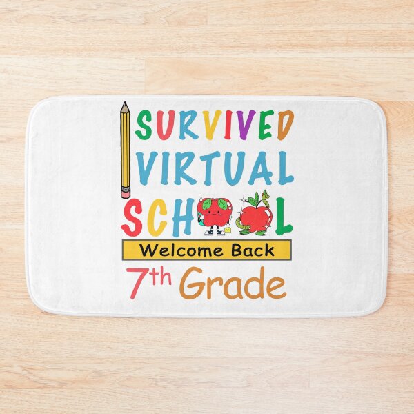Item preview, i survived virtual school funny 7th grade teacher back to school 2021 i survived virtual teaching designed and sold by GoodyLeo.