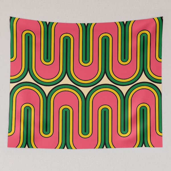 Item preview, 70s Retro Vintage Style Geometric Abstract 530 designed and sold by tonymagnerart.