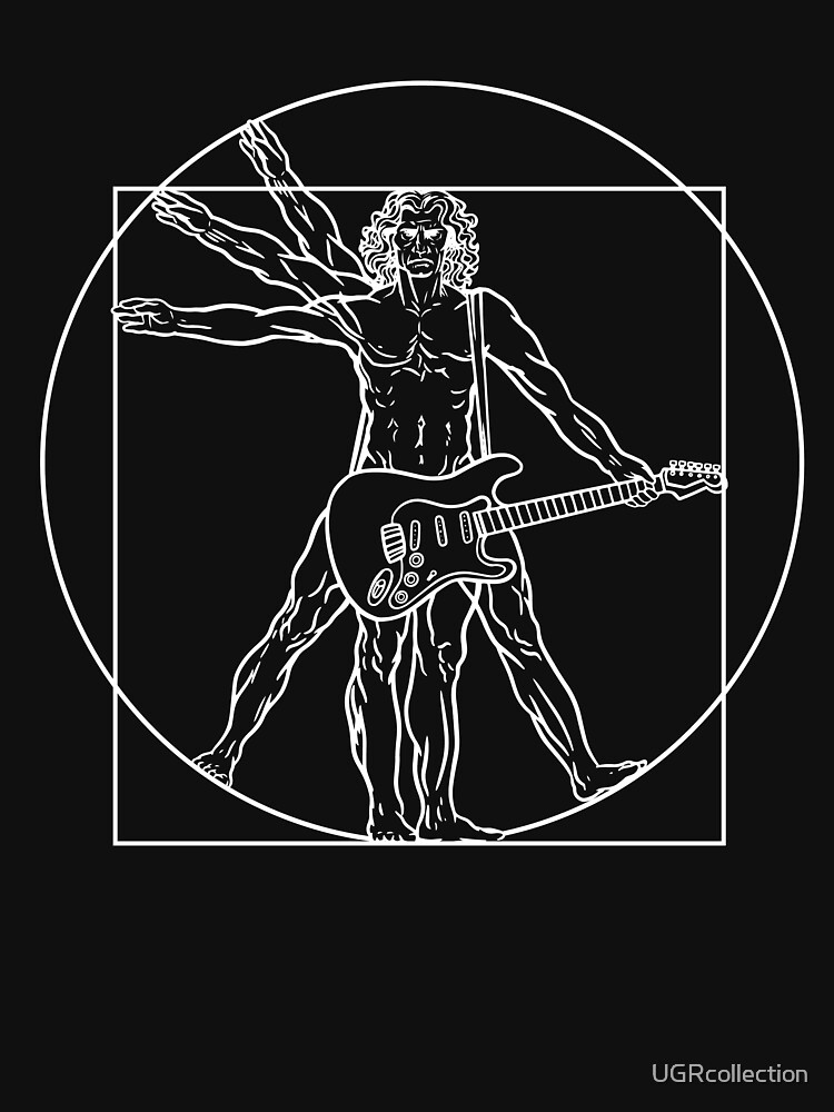 GUITARE FRANK ZAPPA De Vitruve Homme Guitariste Mens L/S Baseball T