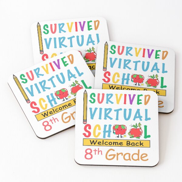 Item preview, i survived virtual school funny 8th grade teacher back to school 2021 i survived virtual teaching designed and sold by GoodyLeo.