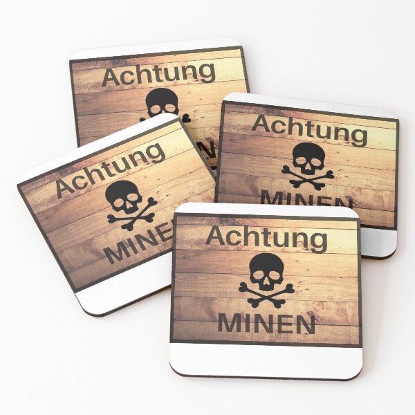 Item preview, Achtung Minen! German landmine sign designed and sold by JoeGalaxy.
