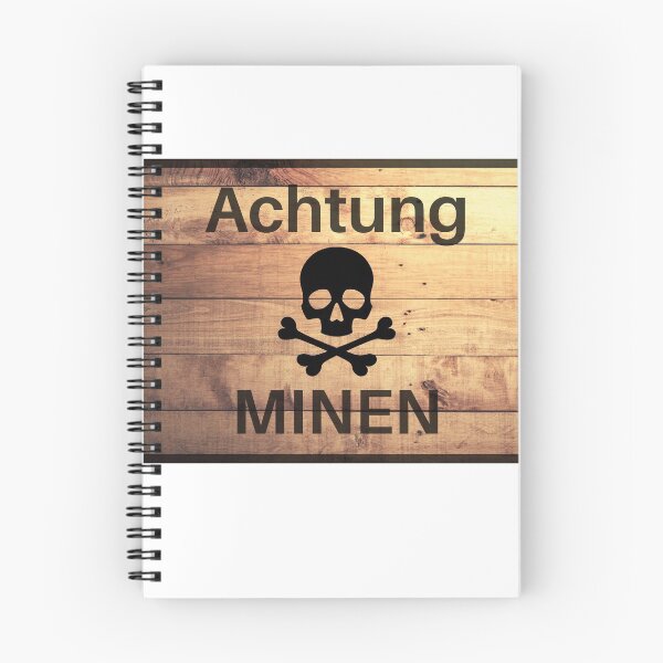 Item preview, Achtung Minen! German landmine sign designed and sold by JoeGalaxy.