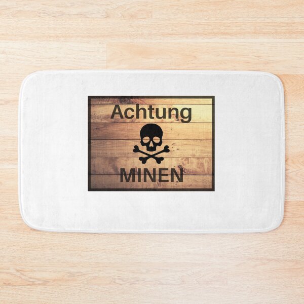 Item preview, Achtung Minen! German landmine sign designed and sold by JoeGalaxy.