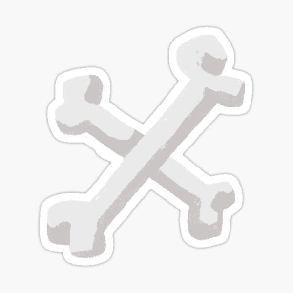 X Bones Sticker
