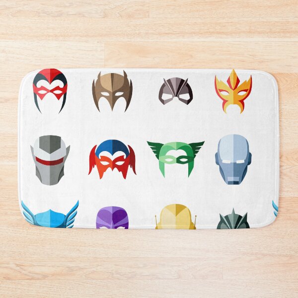 Item preview, super hero masks face flat style designed and sold by Sya Prints.