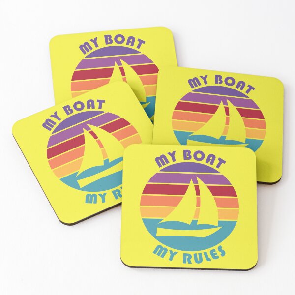 Item preview, Funny Boat My Boat My Rules Boat Owner Captain Sailing Humor designed and sold by TKsTees.