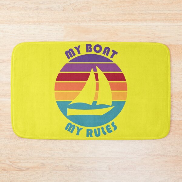Item preview, Funny Boat My Boat My Rules Boat Owner Captain Sailing Humor designed and sold by TKsTees.