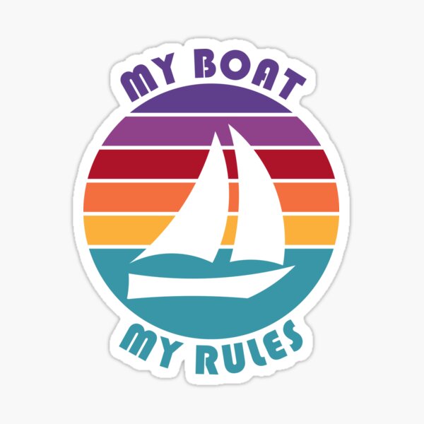 Boating Gifts Boat Owner Men Sailing Drinking' Sticker