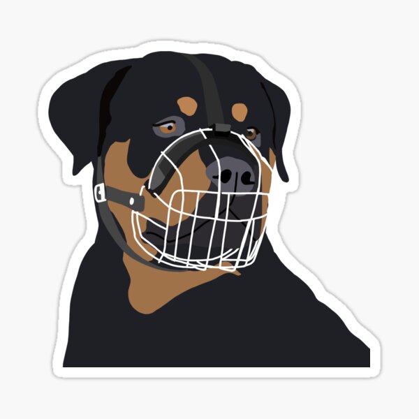 Item preview, Muzzled Rottweiler  designed and sold by Nonexistent Hummingbirds.