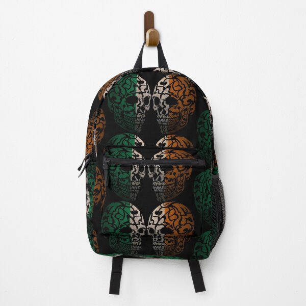 Item preview, Irlande Flag Facing Tribal Skull designed and sold by A-Dube-Thought.