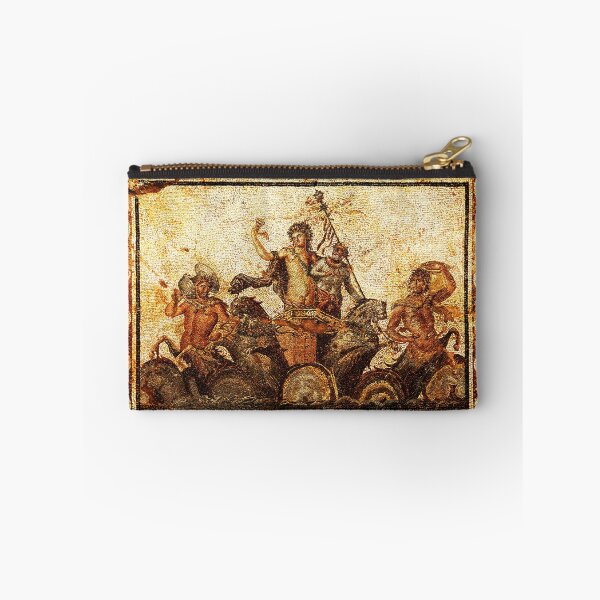 Item preview, DIONYSUS RIDING A CHARIOT WITH TWO PANTHERS ,CENTAURS AND SILENUS Antique Greek Mosaics designed and sold by BulganLumini.